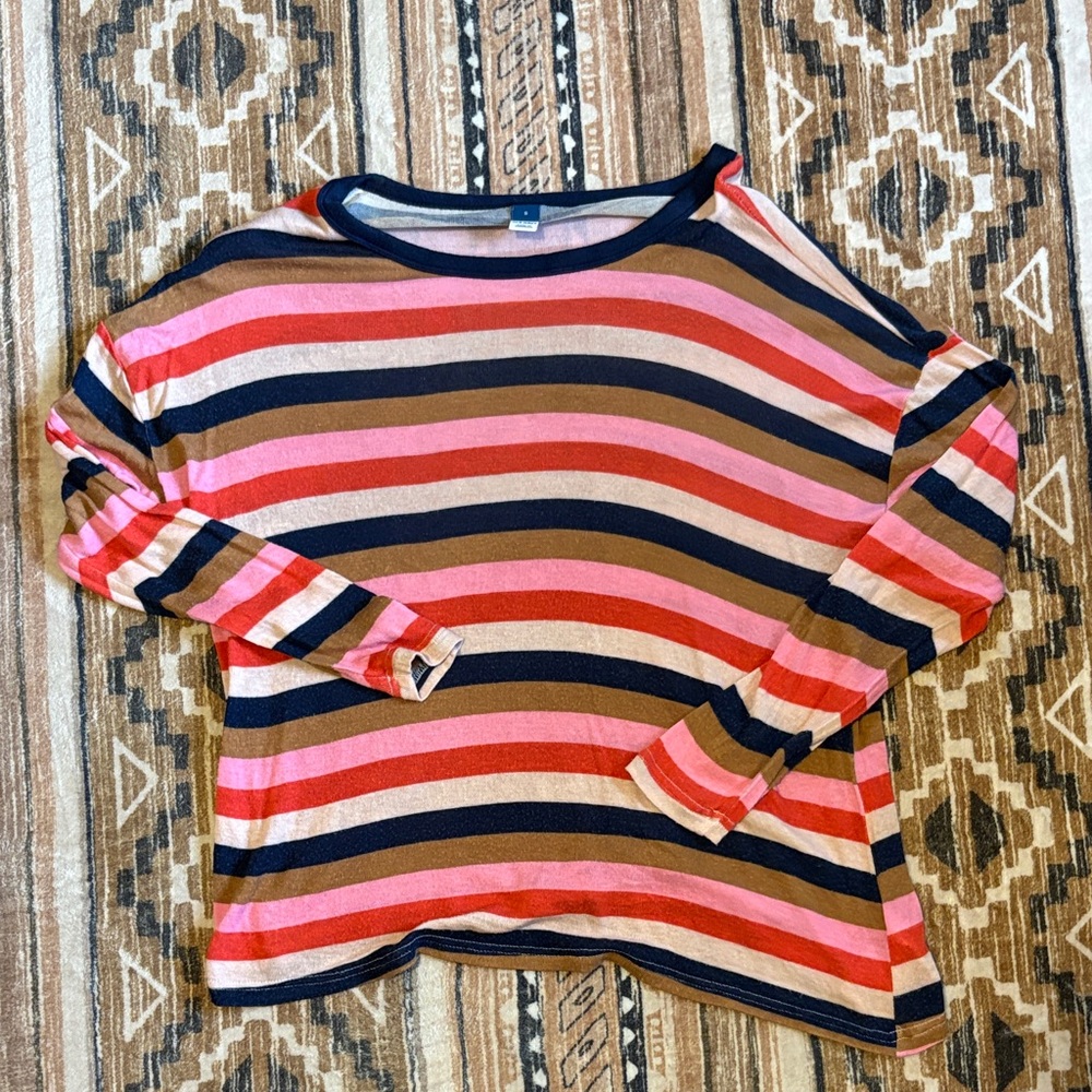 Old Navy Multicolor, Soft, Striped Top